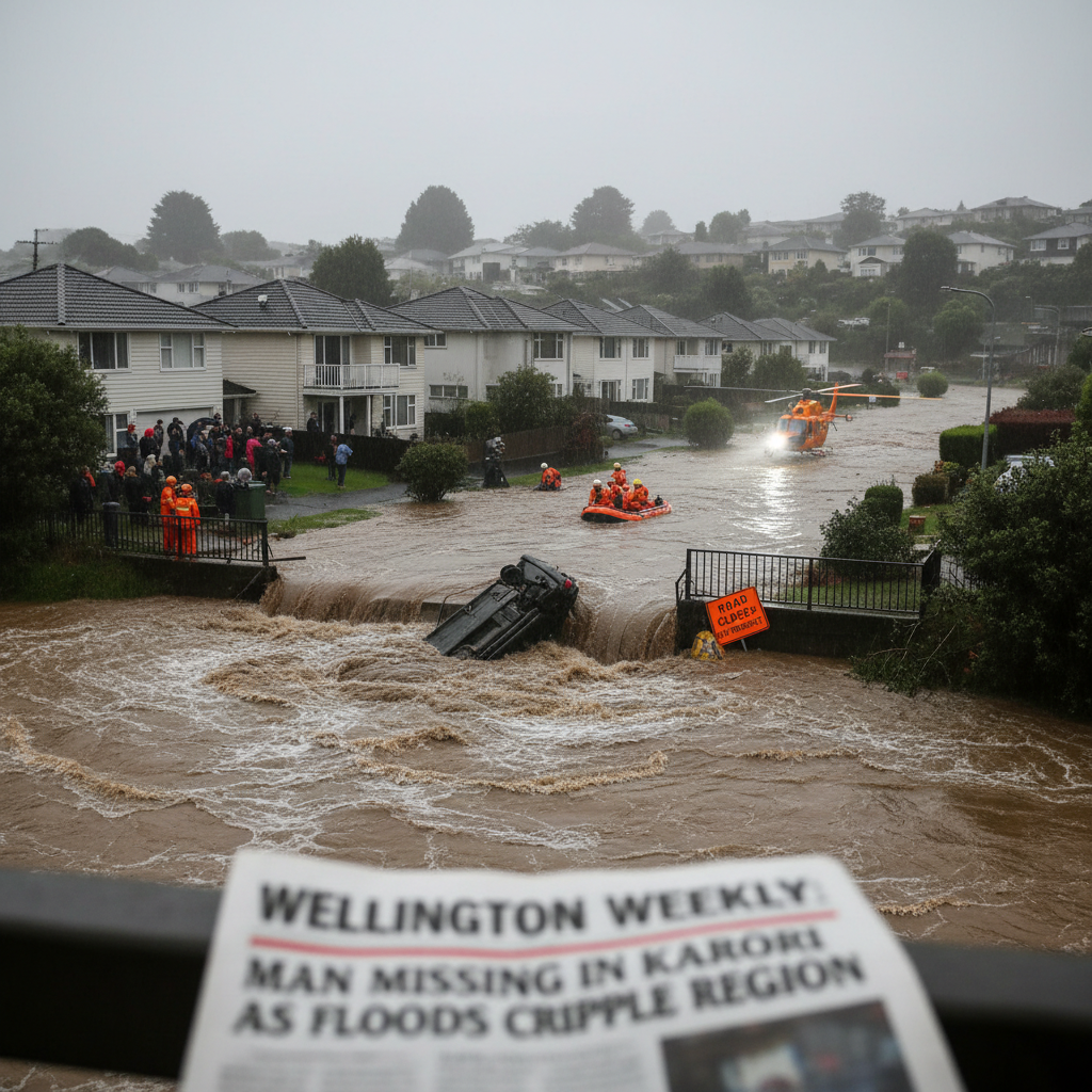 A news news photograph from Wellington Weekly