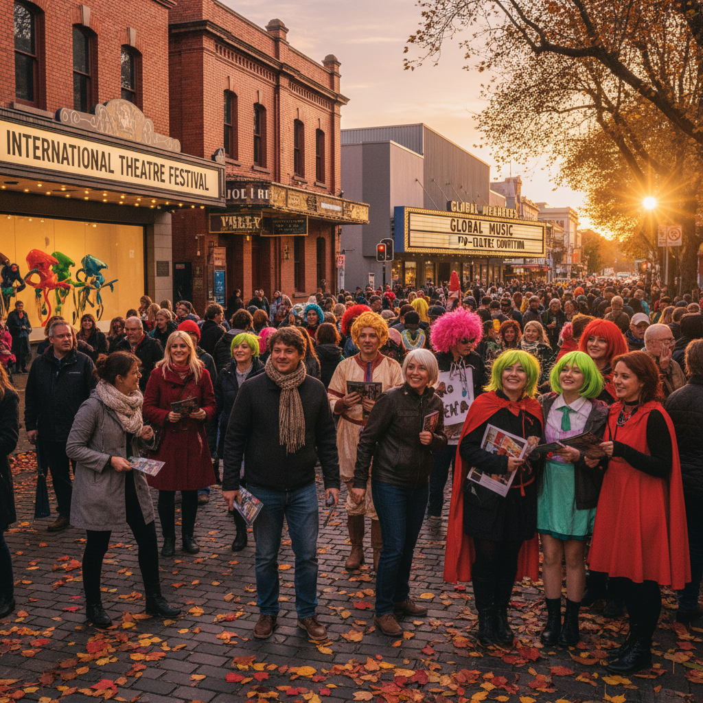 Autumn in Wellington features pop-culture conventions, concerts, theatre, and art exhibitions with natural colors.