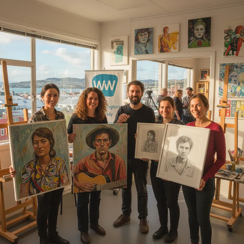 Wellington artists featured in prestigious portrait award, with global talent drawn to the city.